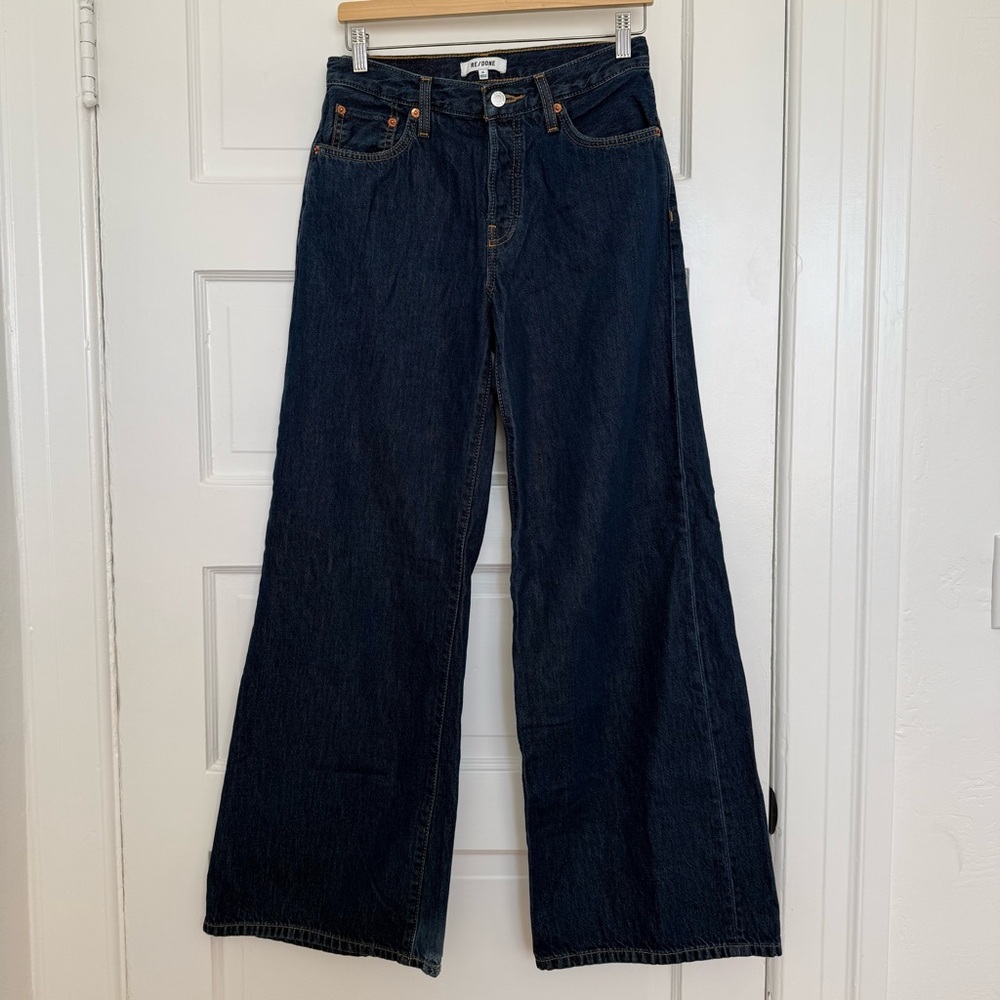 Re/Done‎ Mid Rise Palazzo Jeans - Picture 6 of 15